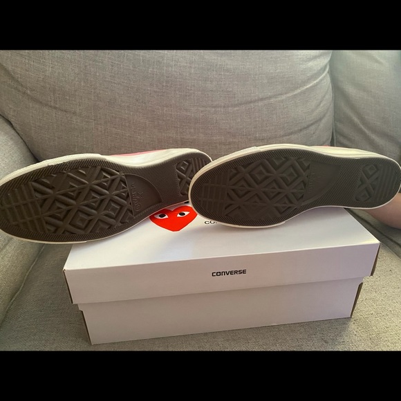 Converse 70s Hi Comme des Garçons Play Bright Pink - Picture 3 of 4